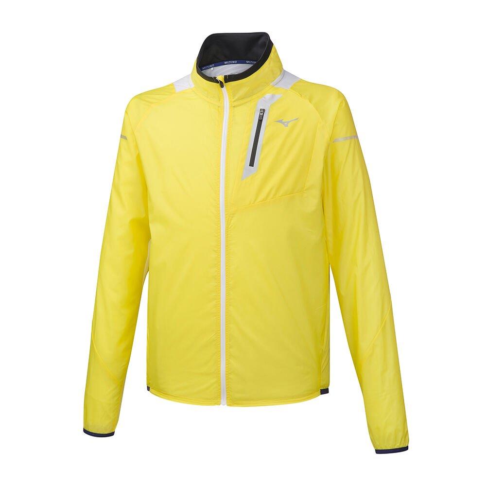 Mizuno Men's Jackets Yellow Aero WindTop Apparel - J2GE951046